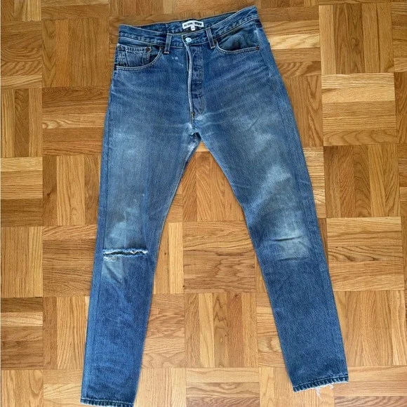 Re/Done x Levi’s Light Blue Women's Jeans - Picture 3 of 5